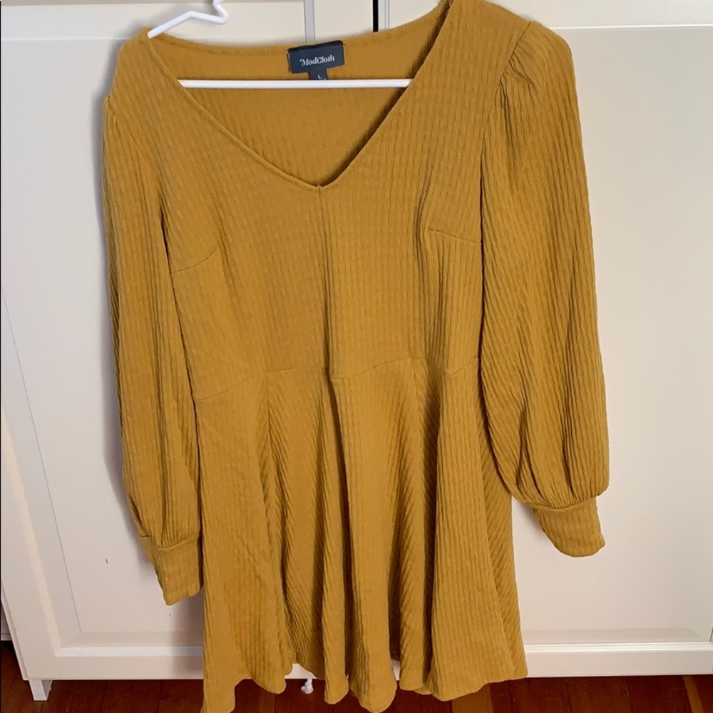 ModCloth mustard dress